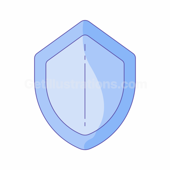 Logo of a shield