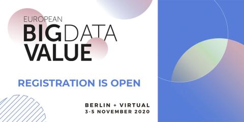 Banner blue and red European Big Data Value Forum 2020