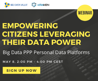 Banner save the date webinar: Big Data PPP Personal Data Platforms: Empowering Citizens Leveraging their Data Power