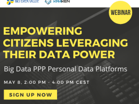 Banner save the date webinar: Big Data PPP Personal Data Platforms: Empowering Citizens Leveraging their Data Power